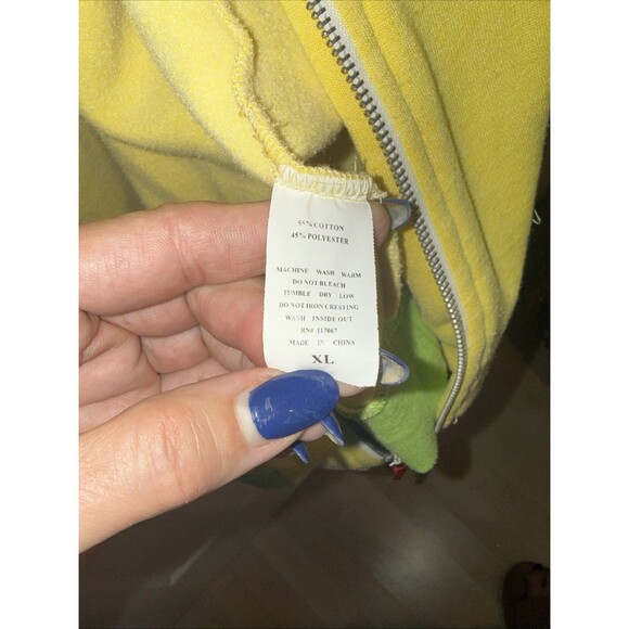 MENS XL Green & Yellow Hoodie USASA Snowboard Championships App Series - Picture 6 of 10